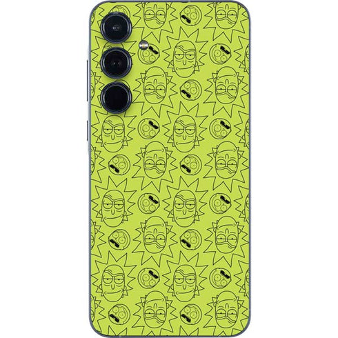 Adult Swim Rick and Morty Rick and Morty All Over Print Galaxy A55 5G Skin